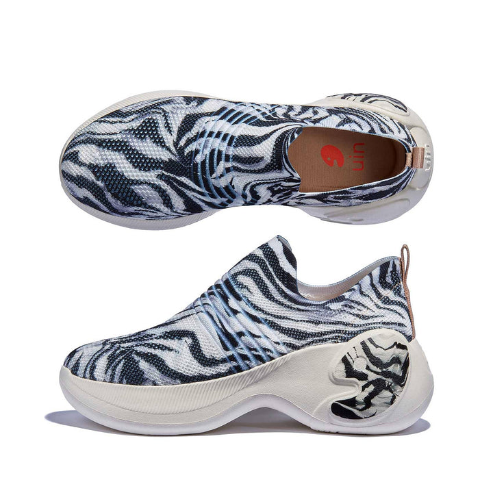 UIN Footwear Women Zebra Migration Zaragoza II Women Canvas loafers