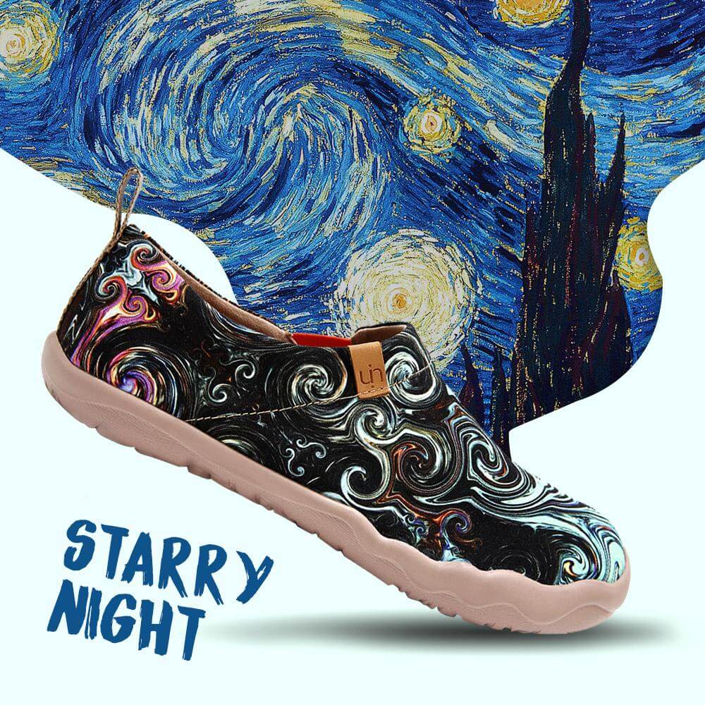 STARRY NIGHT Art Paint Women Canvas Shoes Women UIN