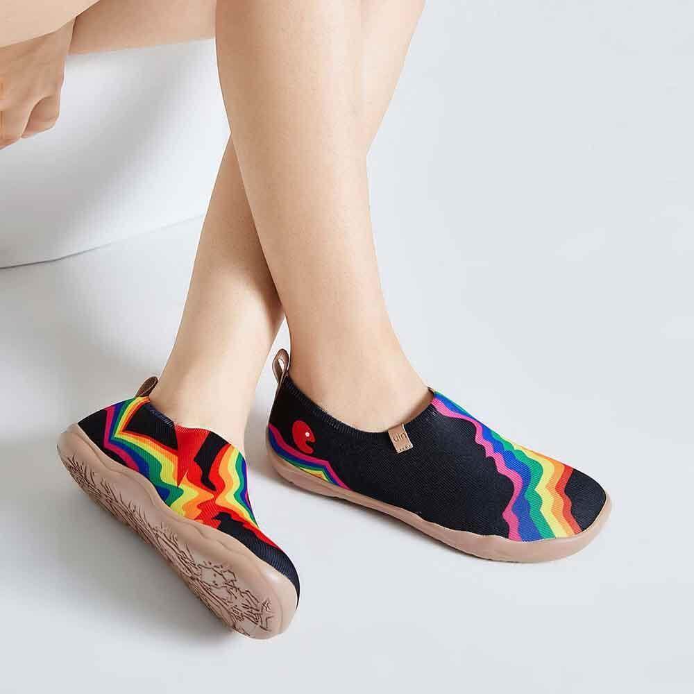 Rainbow Love Women Black Women UIN Footwear