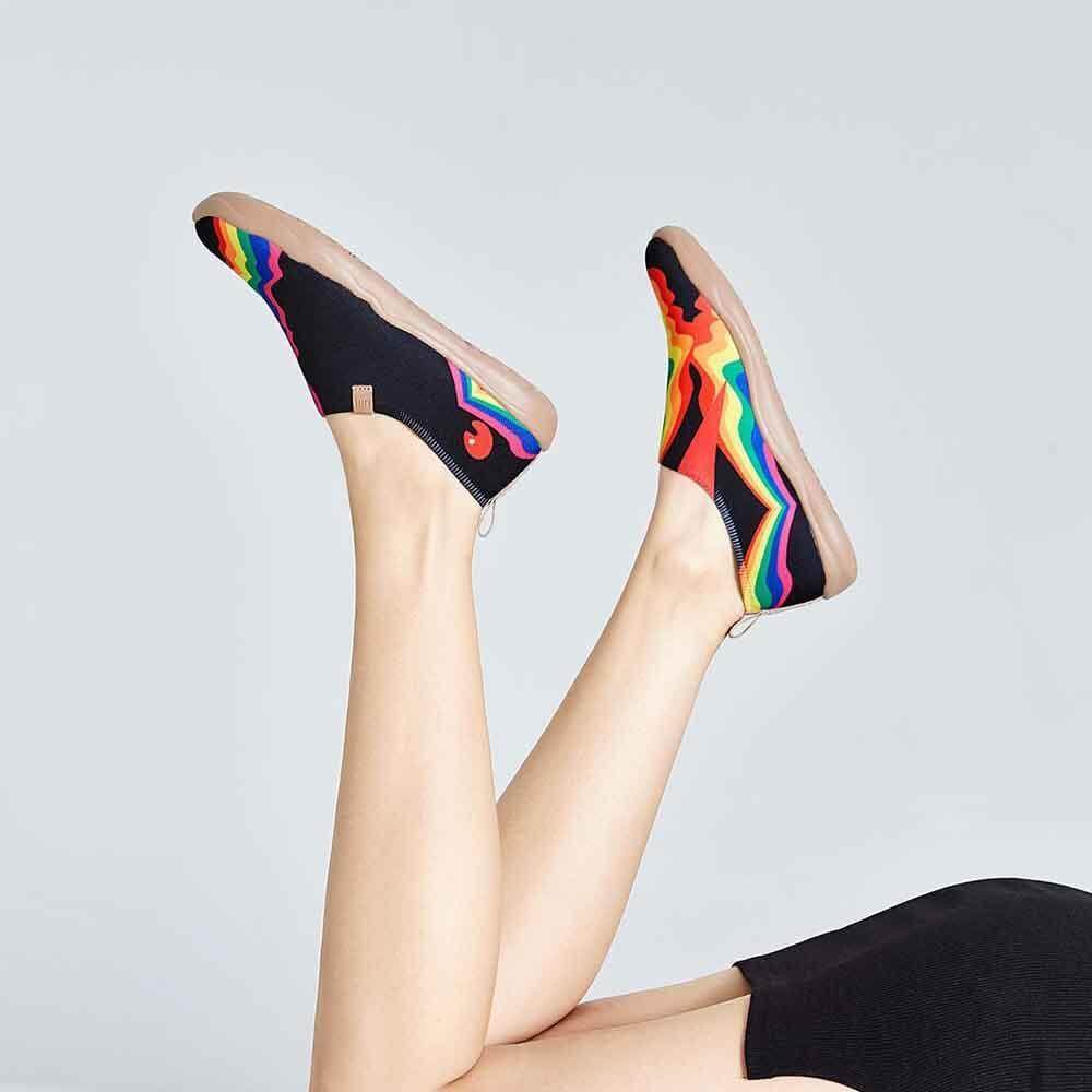 Rainbow Love Women Black Women UIN Footwear