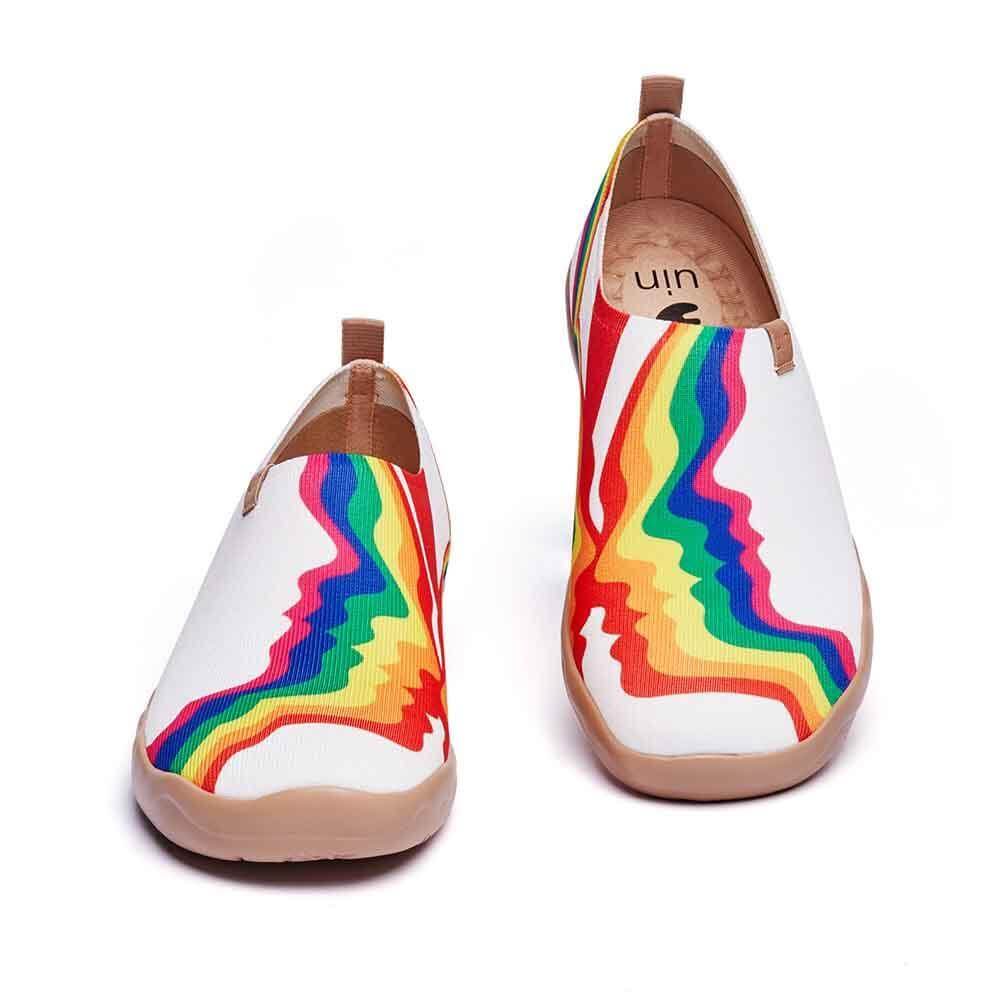 Rainbow Love Man White Men UIN Footwear