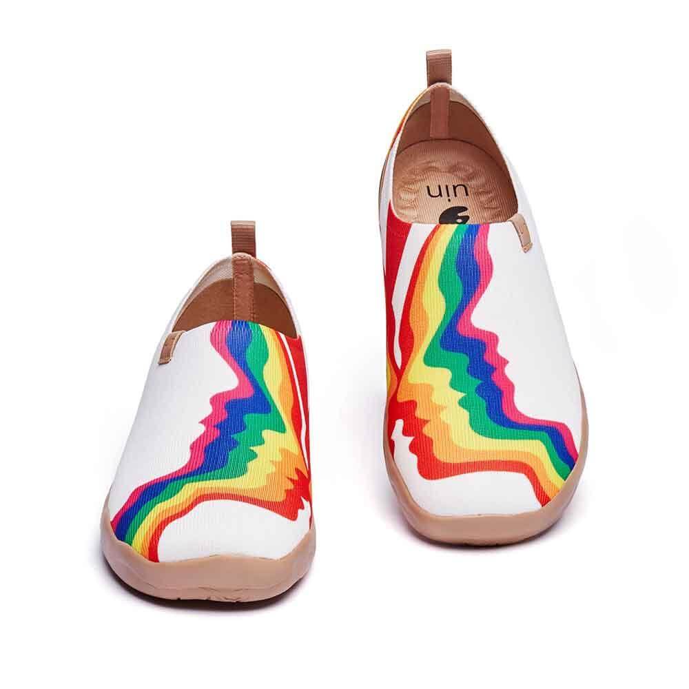 Rainbow Love Woman White Women UIN Footwear