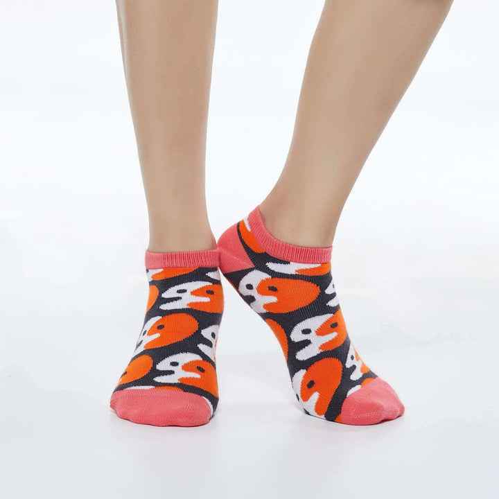 Have Fun Yellow/Red Women Socks Accesory UIN