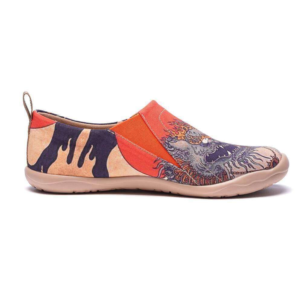 CREATURE Men Art Painted Canvas Fashion Loafers Men UIN