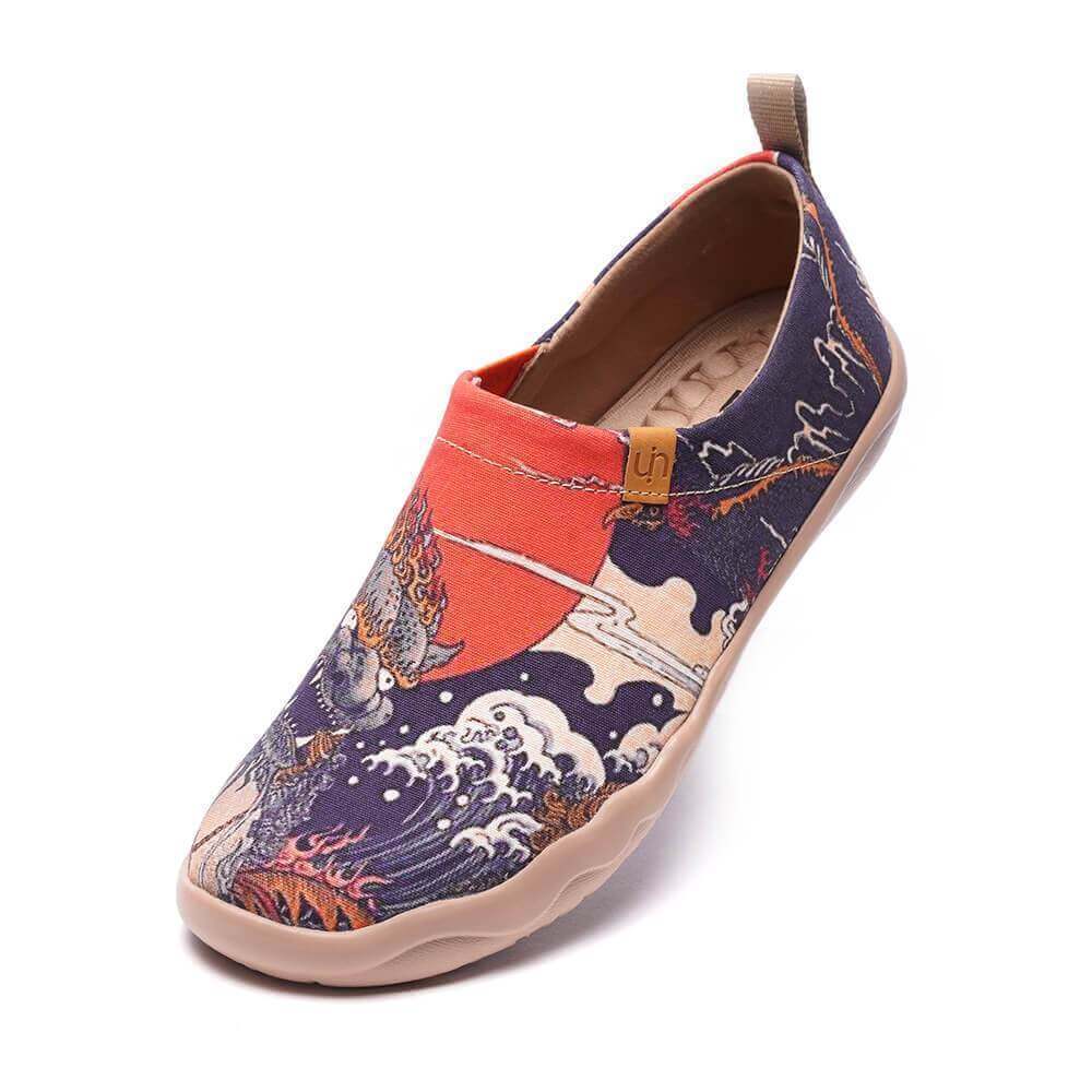 CREATURE Men Art Painted Canvas Fashion Loafers Men UIN