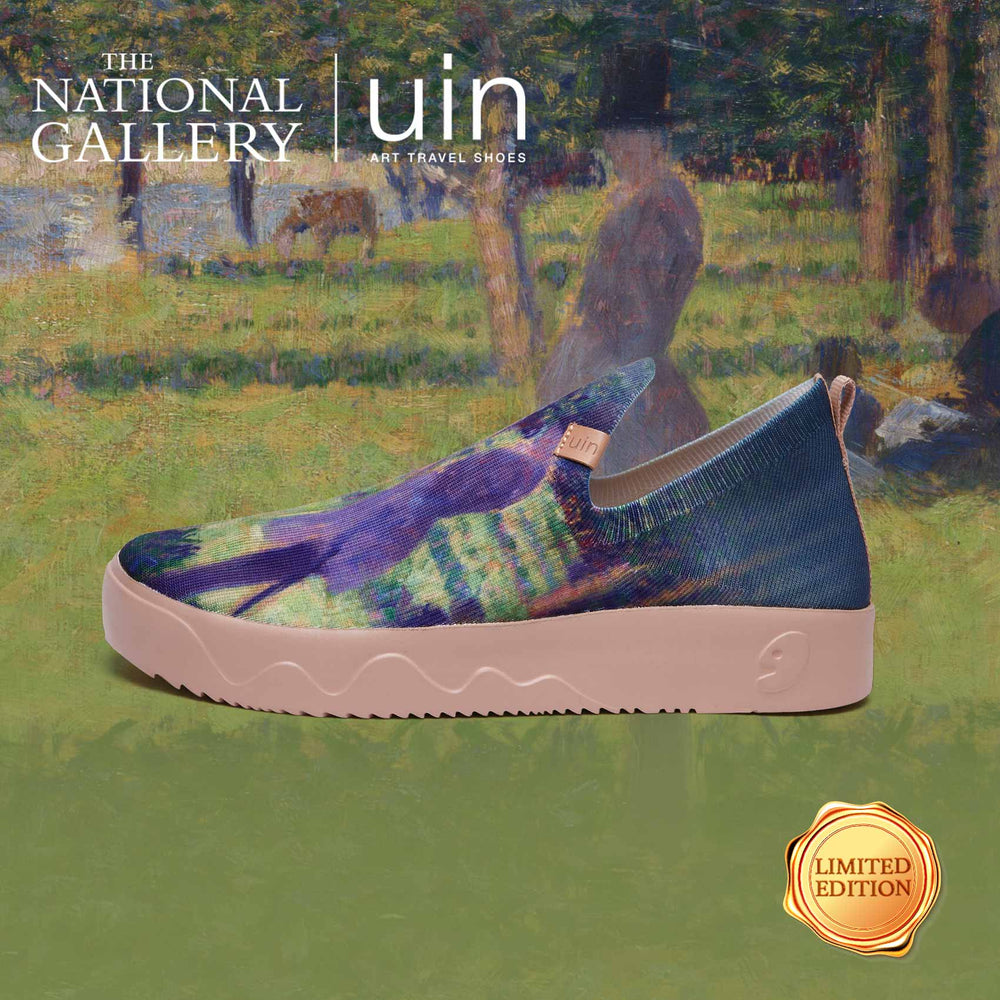 UIN Footwear Men Georges Seurat Study for 'La Grande Jatte’ Fuerteventura Men Canvas loafers