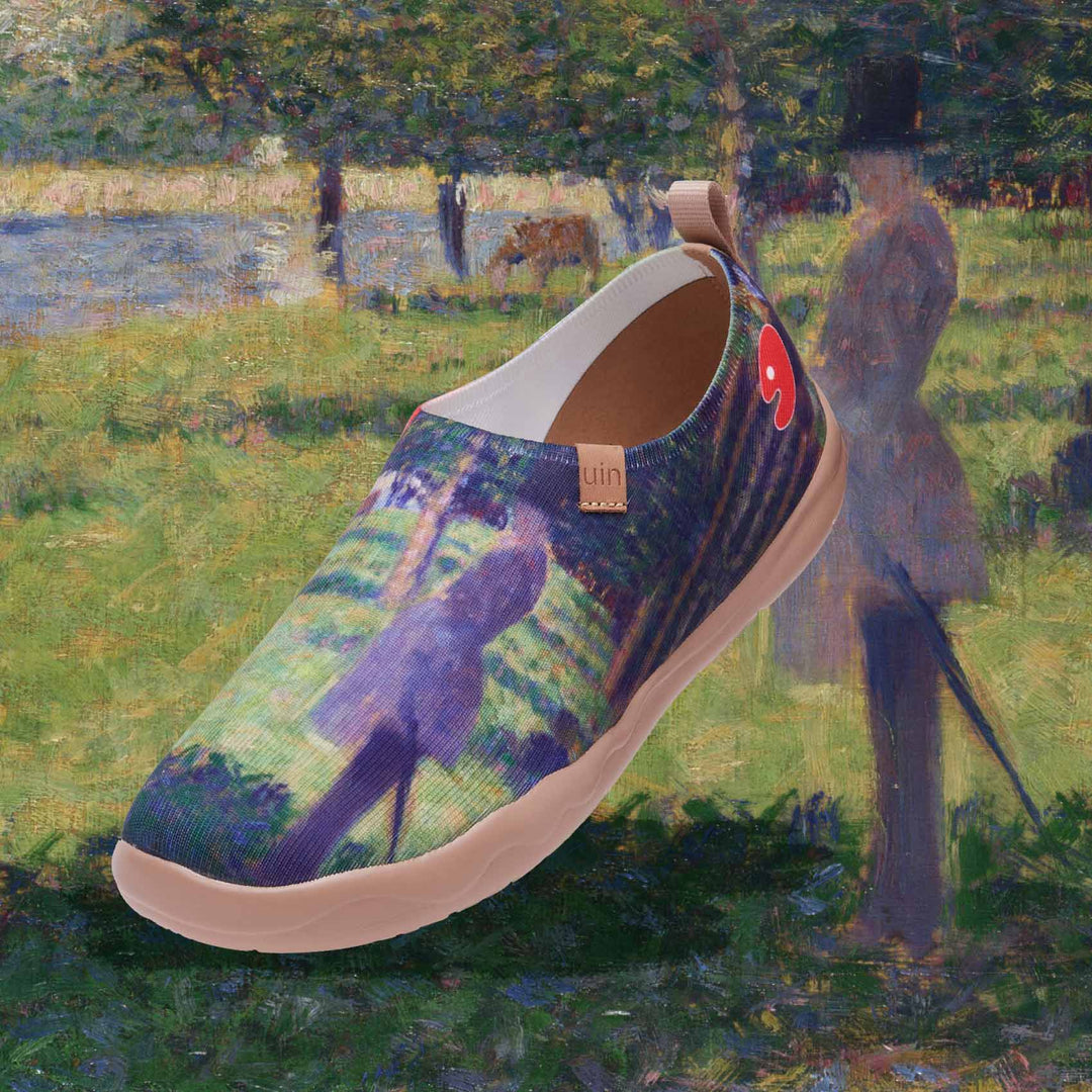 UIN Footwear Men Georges Seurat Study for 'La Grande Jatte’ Men Canvas loafers