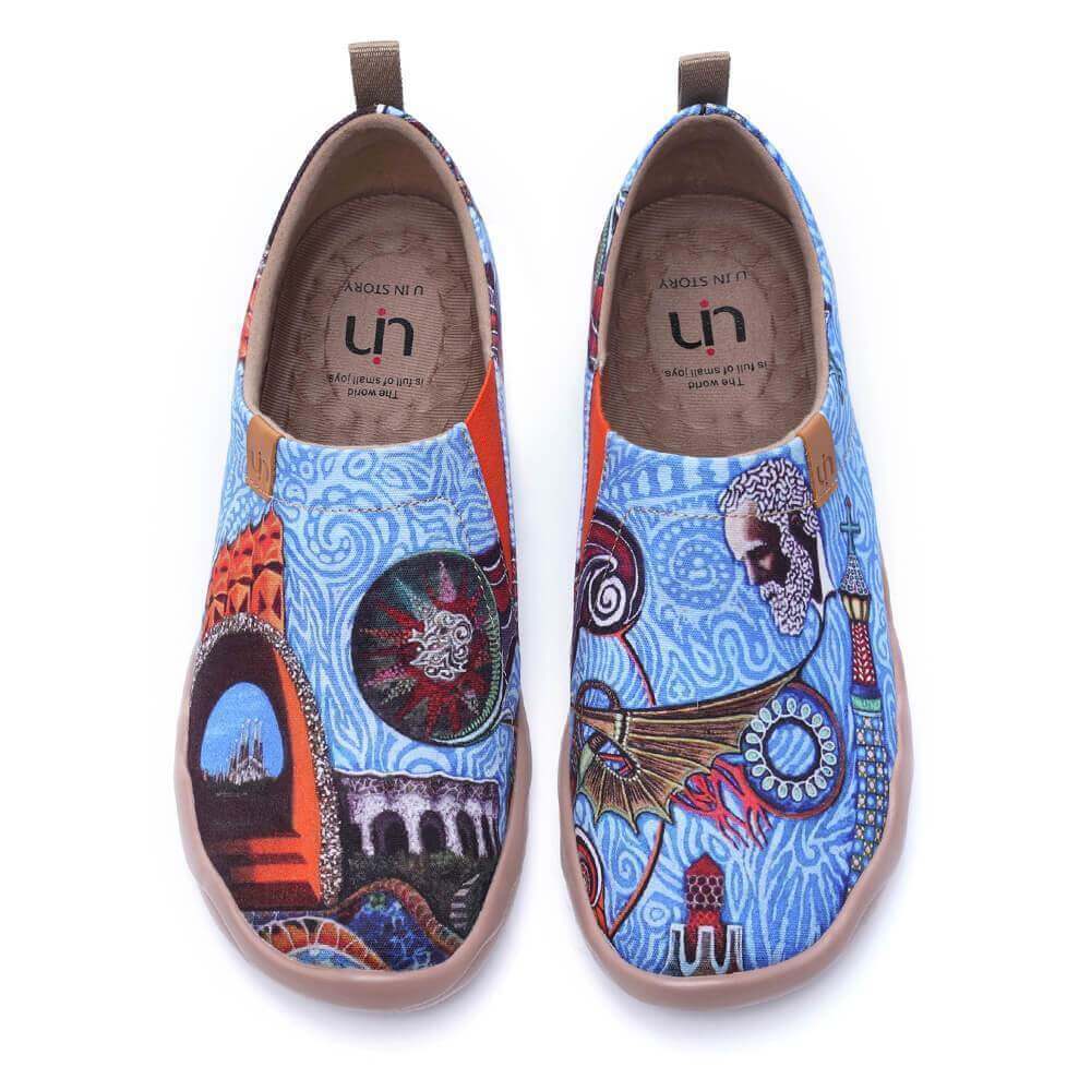 OH MY GAUDÍ Men Painted Canvas Shoes Men UIN