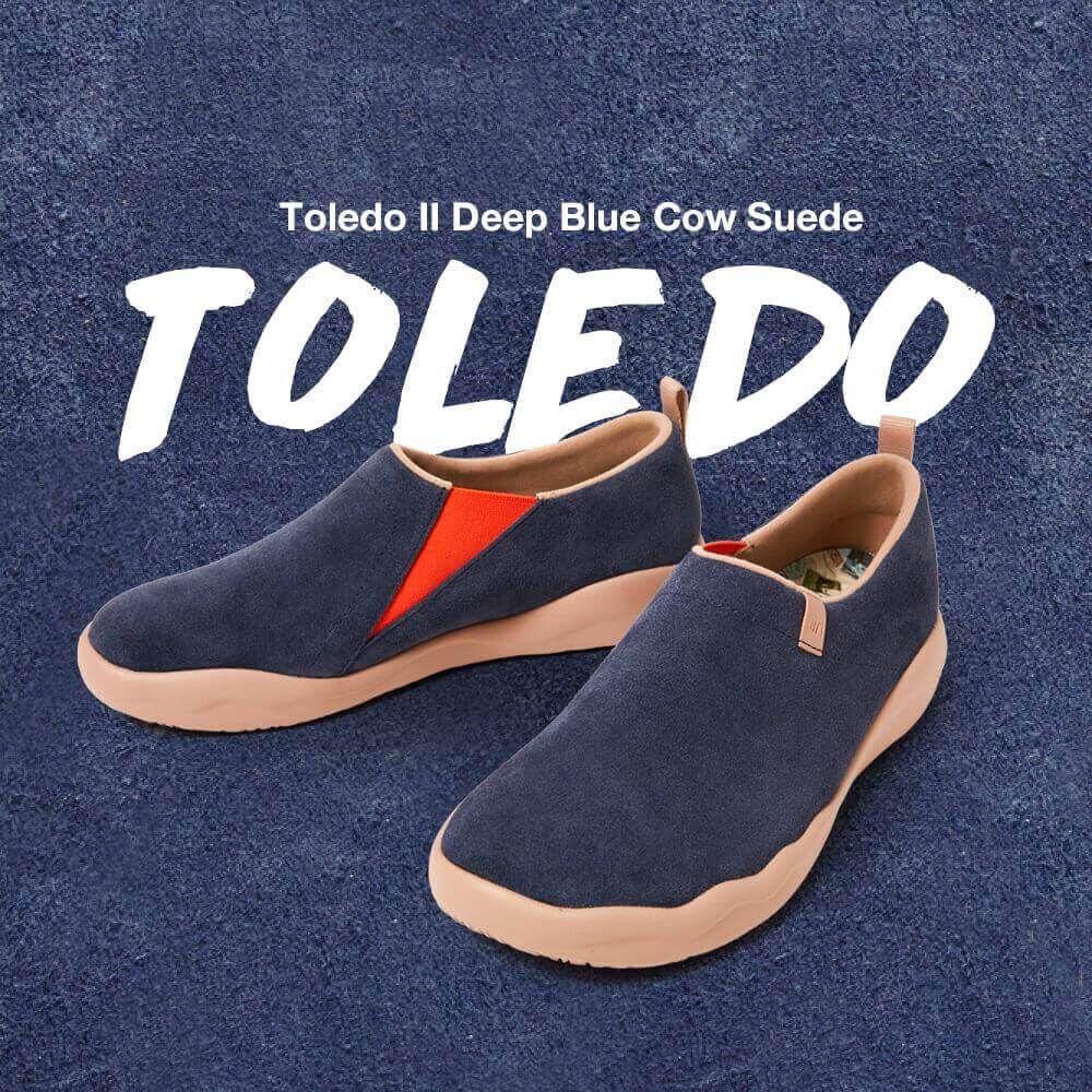 Toledo II Deep Blue Cow Suede Men Men UIN