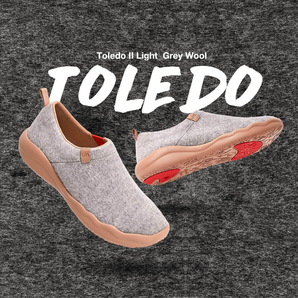 Toledo II Light Grey Wool Men Men UIN