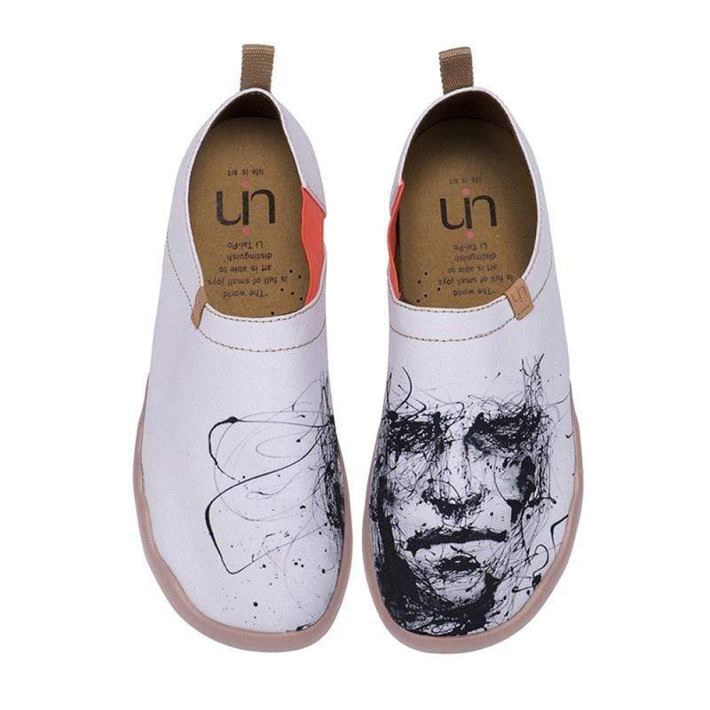 SILENT MAN Art Design Loafers for Men Men UIN