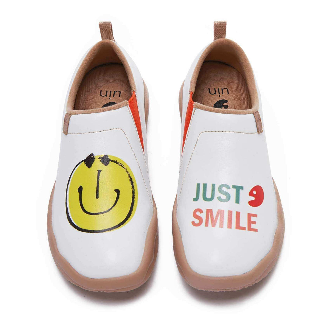 Smiley Microfiber Leather Men Men UIN