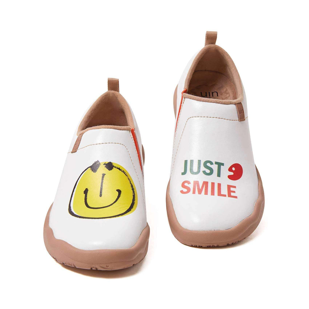 Smiley Microfiber Leather Men Men UIN