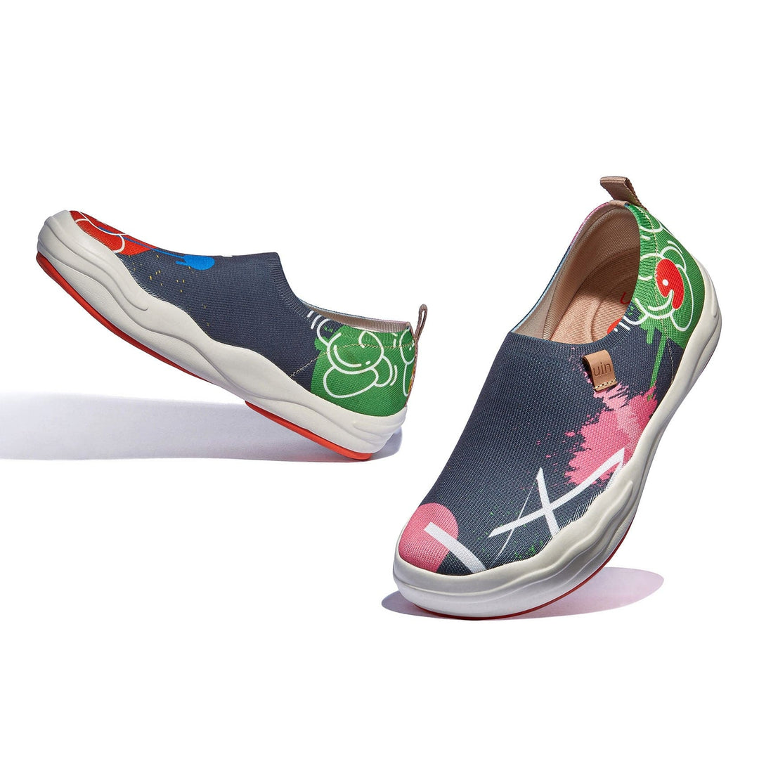 UIN Footwear Women Graffiti Wall Toledo VIII Women Canvas loafers