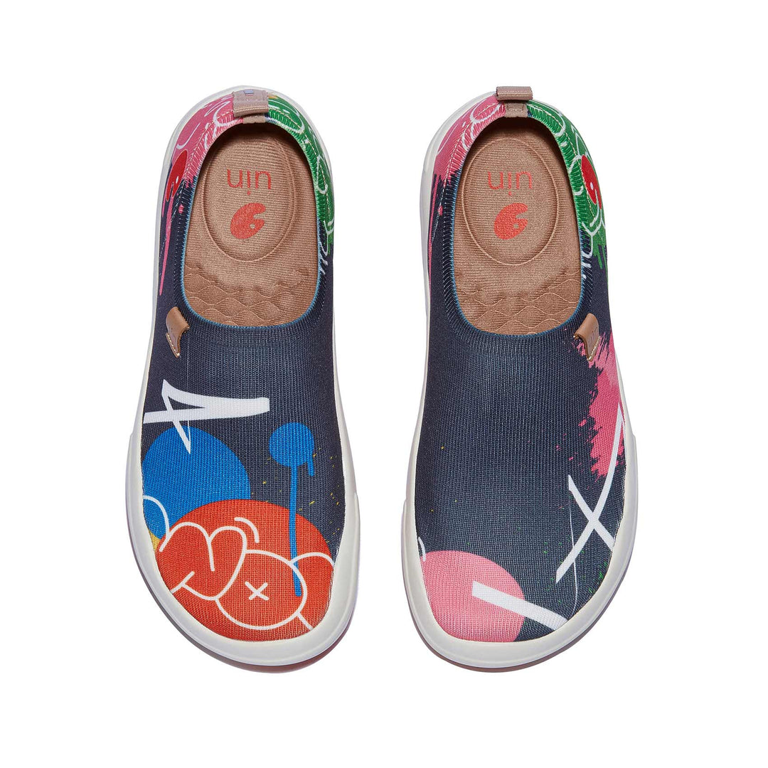 UIN Footwear Women Graffiti Wall Toledo VIII Women Canvas loafers