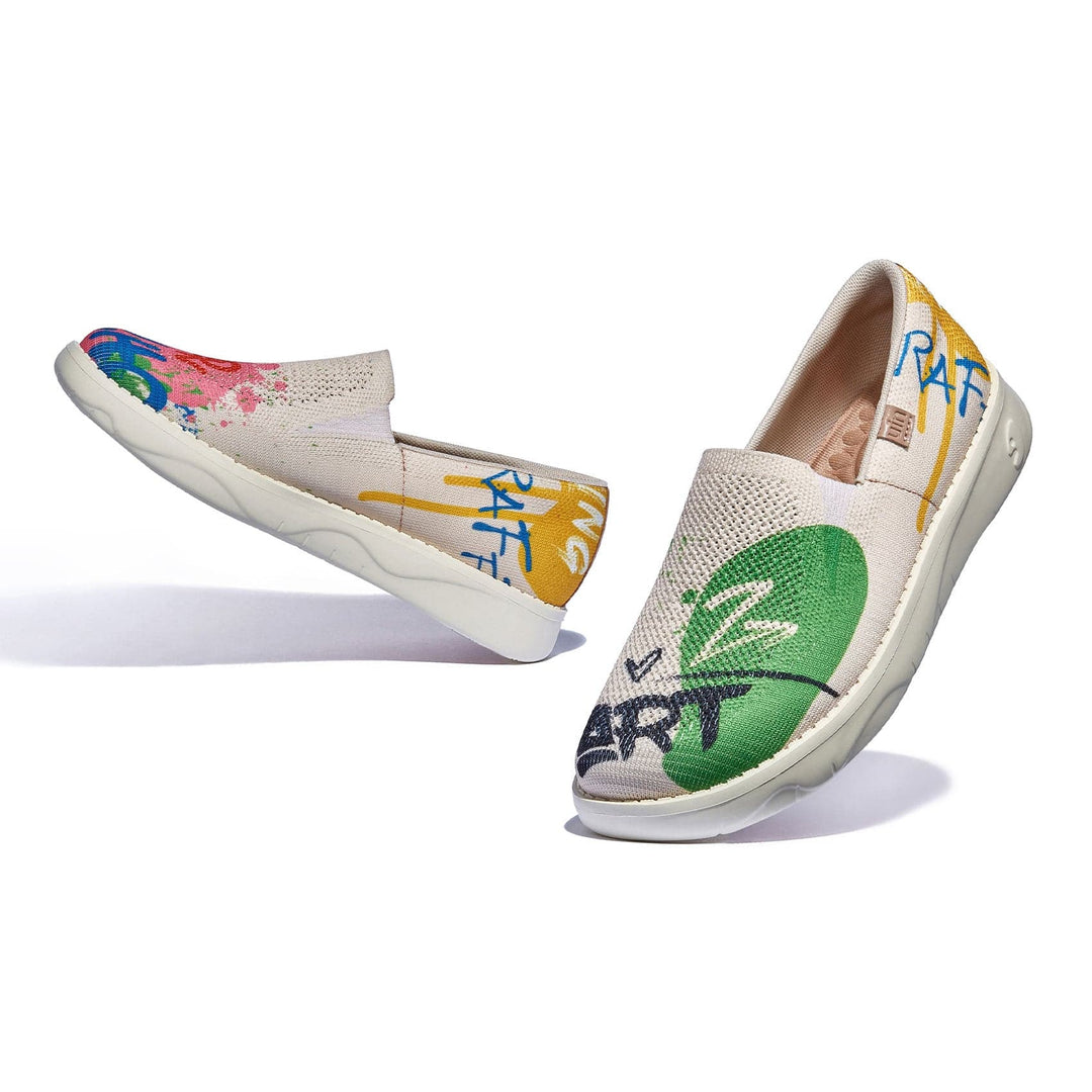 UIN Footwear Women Graffiti Youth Tarragona II Women Canvas loafers