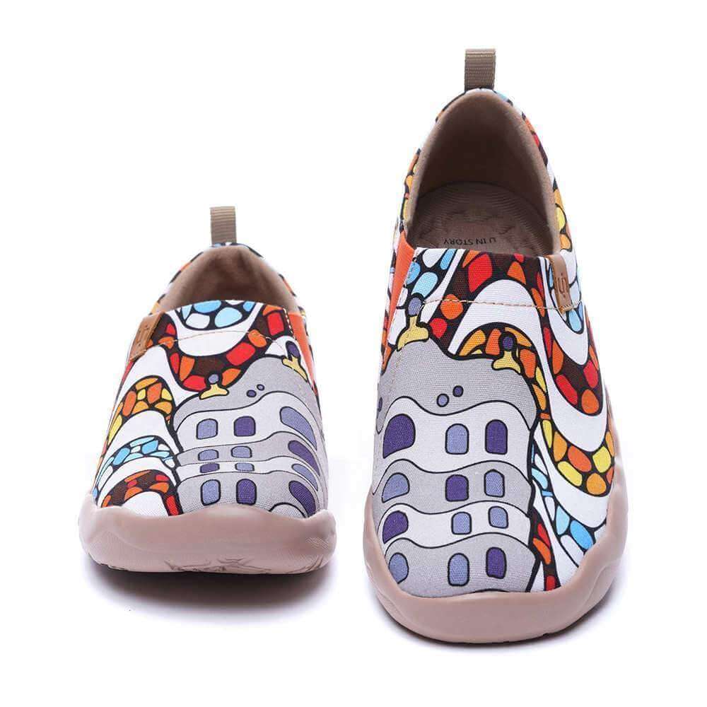 LA PEDRERA Women Canvas Art Painted Shoes Women UIN