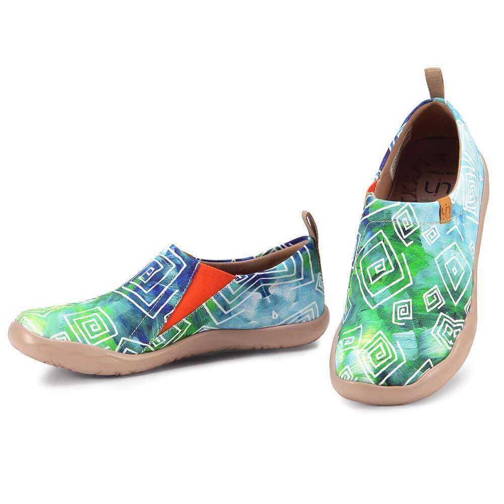 LOVE IN SPRING Abstract Painting Shoes For Lady Women UIN