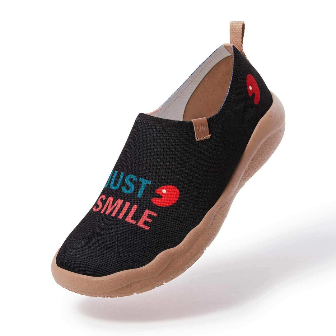 Smiley Black Knitted Women Women UIN