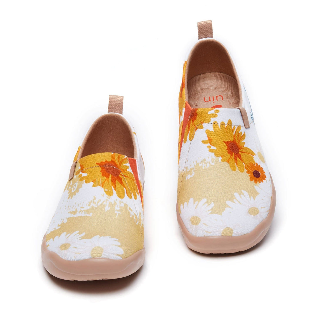 UIN Footwear Women Van Gogh Sunflowers V4 Women Canvas loafers