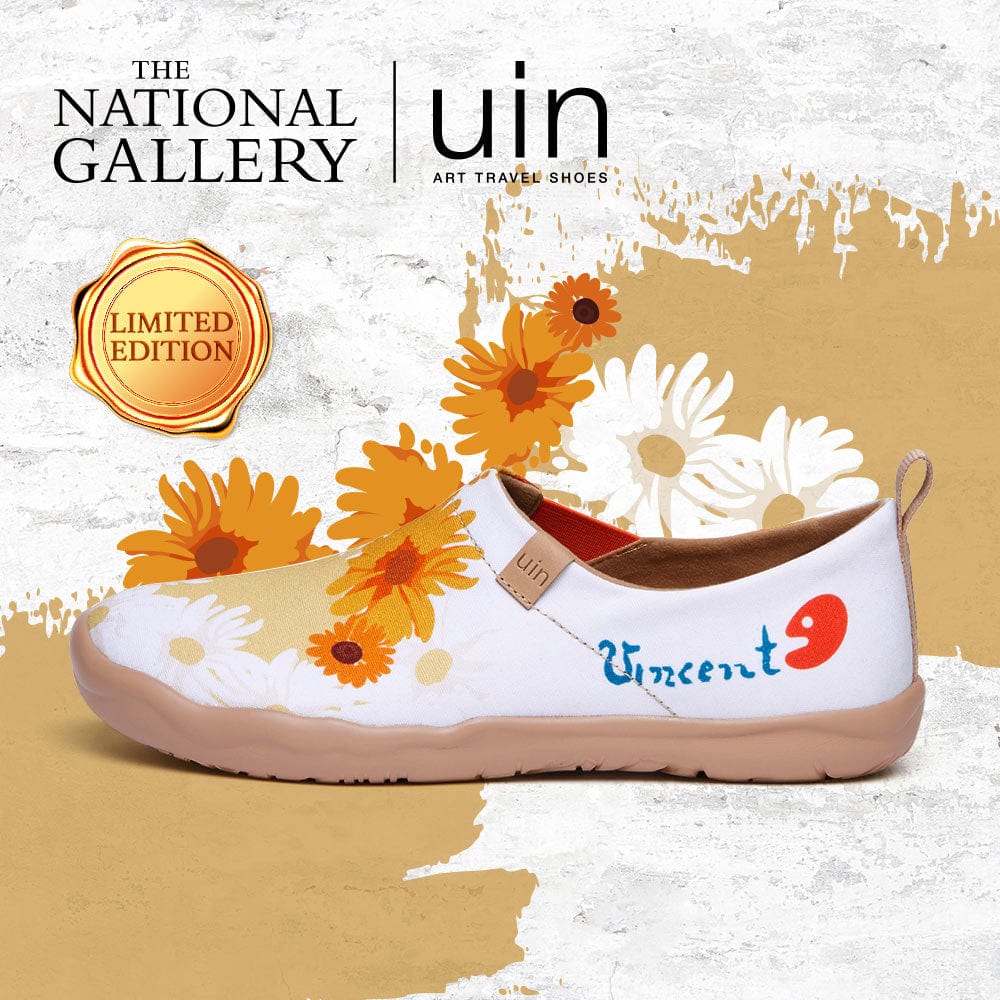 UIN Footwear Women Van Gogh Sunflowers V4 Women Canvas loafers